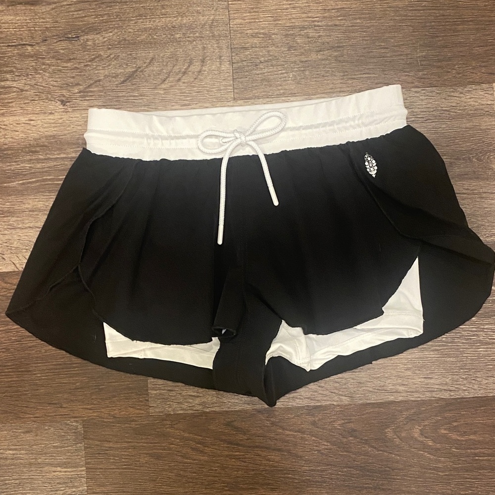 FP Movement by Free People Black and White Athletic Shorts